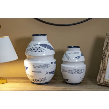 Wazon Ceramiczny Ryba 15x24 cm